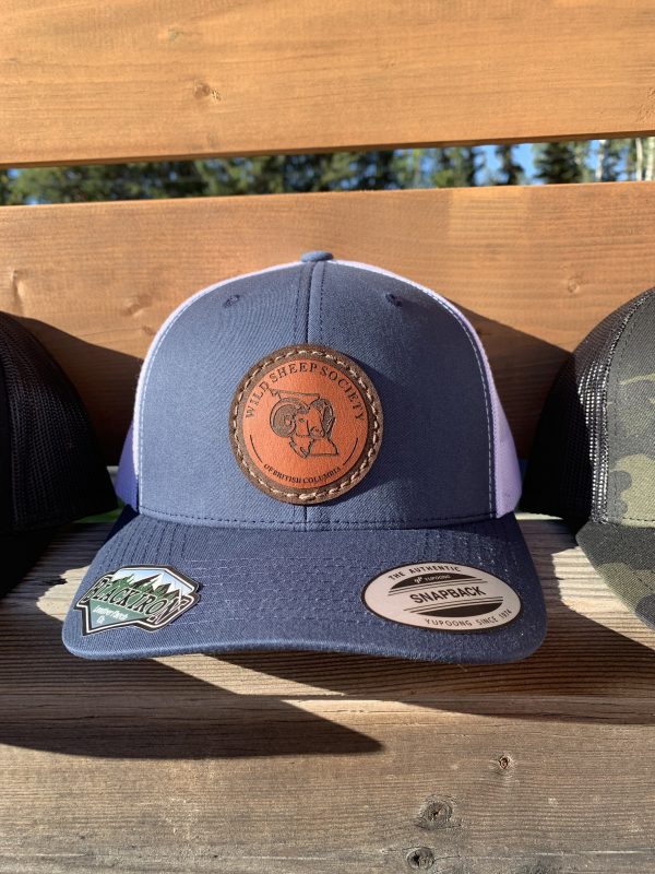 Leather Patch Trucker Hats, Wild Sheep Society of British Columbia