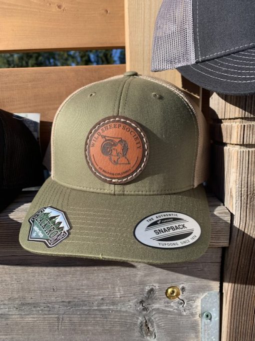 OR WSF Leather Patch Hat — Oregon Wild Sheep Foundation